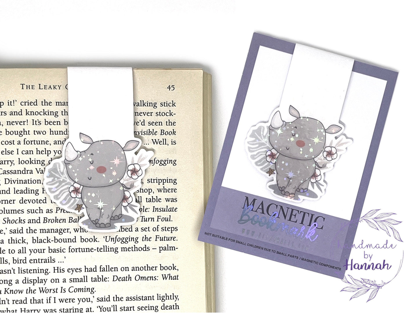 Rhino Magnetic Bookmark